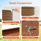 Raised Garden Bed Outdoor 2 Sets Oval Large Coating Metal Planter Box with No Heavy Metal for Vegetables, Flowers, Herbs