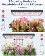 iDOO Hydroponics Growing System Kit 12Pods, Indoor Herb Garden System, with LED Grow Light, Built-in Fan, Auto-Timer, Adjustable Height Up to 11.3", for Home School, for Women Mom, for Christmas Gifts