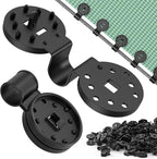 Heavy Duty Round Shade Cloth Clips 100Pcs - Plastic Garden Net Clamps for Shade Cloth for Garden, Tarp Clips Heavy Duty, Anti Bird Netting, Sun Shade Sail, Windproof Awning Clamp