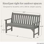 POLYWOOD Vineyard 60" Bench