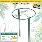 6-Pack Snake Plant Support Stakes, Half-Round Peony Cages and Supports, Green Plant Support Ring - Sturdy and Durable for Indoor and Outdoor Potted Plants, Such as Amaryllis, Peony, Hydrangea