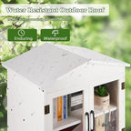 Outdoor Library Outdoor Book Box Storage Small Wooden Cabinet Little Literature Box for Neighborhoods Community and Schools Sharing Books, Flyers, Newspapers, Food and Art (E)