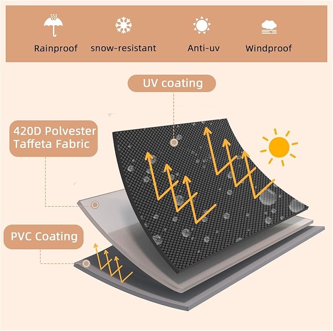 U-MAX Porch Swing with Cover, Patio Swing with Adjustable Backrest&Canopy 3 Seat Outdoor Swing with Canopy 2-in-1 Convertible Patio Daybed with Removable Brown Cushions