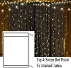 Extra Wide Outdoor Curtains Waterproof Black Voile Mesh Screen Lightweight Privacy Bug Netting for Patio Porch Balcony Pergola Terrace, W125 x L84 inch per Panel, 2 Panels