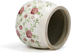 Ceramic Pot for Planter, Vintage Red Plum Flower Pot with Drainage Holes, 6.29 inch Ice Crack Glazed Indoor Planters Pot