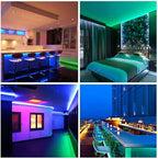 DAYBETTER Waterproof Led Lights for Bedroom, 32.8ft (2 Rolls of 16.4ft) Led Strip Lights, 300 LEDs Color Changing RGB 44 Keys Remote Controller, 12v for Outdoor Room Home Party Christmas Decoration