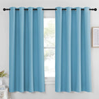 NICETOWN Blackout Shades for Bedroom Windows - (Teal Blue Color) Thermal Insulated Window Treatment Curtain Drape, Room Darkening Modern Drapery for Boy's Room, 52x63 inches, One Panel