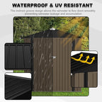JUMMICO Metal Outdoor Storage Shed 6 x 4 FT Metal Shed - Image 4