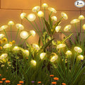 2PK 16LED Solar Garden Lights Outdoor, Mushroom Solar Lights Outdoor, IP65 Waterproof Firefly Light Outside Decor for Patio Pathway, Sway by Wind for Pathway Garden Mushroom Decorations, Warm White