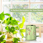 Watering Can Indoor Plants, 35oz Small Stainless Steel Metal Watering Can Modern Decorative Watering Pot with Long Spout for Indoor House Plant Bonsai Garden Flowers (Saga Green 1)