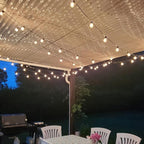 String Lights, 50ft Black G40 Globe Bulbs, Connectable