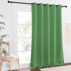 NICETOWN Blackout Curtain Drape for Bedroom - Light Reducing Thermal Insulated Solid Grommet Room Darkening Window Curtain 90 inches Long for Living Room (Froest Green, 1 Piece, W66 x L90)