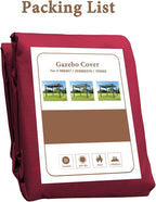 SCOCANOPY Replacement Cover Compatible with Home Depot Hampton Bay Pergola # GFM00467F,GFM00469A,(Burgundy)