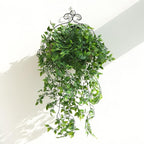 Whonline 3 Pack Artificial Hanging Plants Fake Plants with Pots for House Bedroom Wall Garden Decor