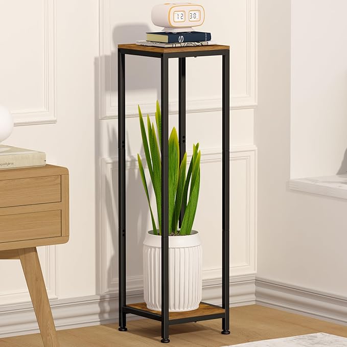 Plant Stand Indoor, 41'' Extra Tall Wood Plant Stands Heavy Duty Pedestal Stand for Indoor Outdoor, Modern Corner Flower Stand for Patio, Living Room, Balcony