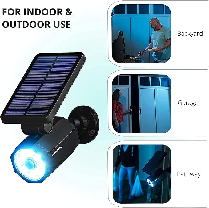 Bell+Howell Bionic Spotlight Original LED Solar Outdoor Lights with Motion Sensor Super Bright Outdoor Solar Lights Waterproof Landscape Lighting for Yard, Garden Outdoor Lighting As Seen On TV