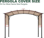 85''x 208'' Universal Doubleton Steel Pergola Replacement Cover for Pergola L-PG080PST, (Light Beige)