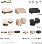 2-Seater Patio Loveseat Cover, 60Wx38Dx35H inches Outdoor Furniture Covers - Image 9