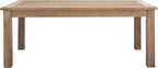 SAFAVIEH Couture Outdoor Patio Furniture Collection – Santa Cruz Coffee Table, Natural Eucalyptus Wood Slatted Top, Modern Outdoor Accent Table (CPT1016A)