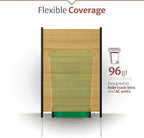 5ft H x 3.2ft W (1 Panel) No Dig Enclo Fairmont Cedar Wood Privacy Screen, Great to Hide Trash Cans, Decorative Patio Privacy Screen, Outdoor Privacy Fence Panel, Air Conditioner Fence, EC18043