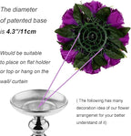 Artificial Rose Flower Balls, Purple Silk, 6 Pack for Centerpieces