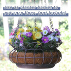 Metal Hanging Planters,Plant Hanger Basket Decorative Plant Pot Holder for Outdoor Indoor Garden, Patio, Deck, Porch, Flower Pots