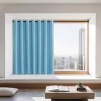 NICETOWN Blackout Curtains 72 inches Long, Grommet Privacy Window Treatment Thermal Insulated Room Darkening Sliding Glass Door Drape for Bedroom Living Room, 1 Panel, W100 x L72, Teal Blue