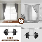1” Diameter Silver Curtain Rod Itself is 30-60 inch 2 Pack, Fit 30 to 56 Windows with Heavy Duty Adjustable Telescopic Rod，Splicing Metal Extra Long Curtain Rod for Windows Sliding Glass Door