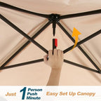 10x10 Pop Up Gazebos on Clearance 11x11 Canopy Tent Easy Up – Coffee
