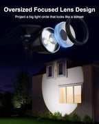 2 Pack Solar Powered Spot Lights Outdoor Waterproof Super Bright LED Yard Spotlight for Tree, Flag, Lawn, Statue, Sunset Landscape Accent Lighting for Outside House Wall Garden Backyard Sidewalk Path