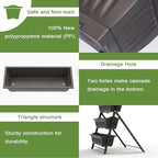 TOREVSIOR 5-Tier Vertical Raised Garden Bed, Vertical Garden Planter with Water Drainage, Elevated Garden Bed for Vegetables Flowers Herbs Indoor Outdoor