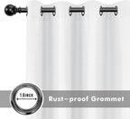 HolidayIdeas 4 Panels Linen Outdoor Curtains - Image 4
