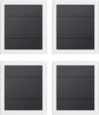 Solar Panel Outdoor for Ring Cameras (White 4P) Spotlight Cam Plus/Pro(Battery) Stick Up Cam/Pro Wireless Outdoor with 10FT/3M Long Cable Dustproof Waterproof