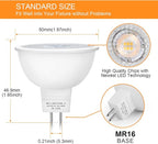 Mlambert 12 Pack MR16 LED Bulbs 50W Halogen Equivalent,2700K Warm White,5W GU5.3 MR16 12V Spotlight Bulb,Non-Dimmable,45° Beam Angle for Landscape