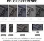 RYB HOME Extra Wide Outdoor Curtains for Patio Waterproof Heavy Duty Thermal Insulated in Summer Full Coverage Privacy for Porch, Cabana & Pool, W120 x L95, Grey, 1 Panel