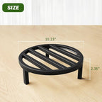 3 Pack 10.23 Inch Metal Plant Stands Outdoor,240 LBS Capacity,Single Plant Stand Indoor for 5-12 Inch Pots,Heavy Duty Flower Pot Stand Stool Riser,Black