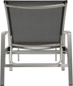 Christopher Knight Home Patio Aluminum Chaise Lounge, Adjustable Mesh Chaise Lounge, 5 Position Backrest Recliner, Lounge Chair with Armrest, Ourdoor Deep Seating Lounge for Poolside Backyard, Grey