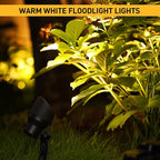 Malibu 20W Landscape Lighting Outdoor Landscape Spotlights Low Voltage 12V AC Warm White Lighting 145Lumen Waterproof for Driveway Yard Lawn Patio Walls Trees 2Pack 8301-9604