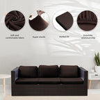 Cushion Covers 8-Pack Stretch Velvet Slipcovers, Silver Fox Wool Coffee