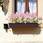 Artificial Plants Greenery for Outdoor Use, 30 Pink UV Resistant Bundles