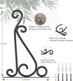 Fashion&cool Wall Hanging Plant Brackets, 12 Inch Retro Heavy Duty Iron Plant Hanger Bracket, Indoor Outdoor Plant Hanger Hook for Hanging Plants Bird Feeder Lantern Wind Chimes