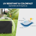 Furniture Set Cover for Square Patio Tables, Waterproof Oxford Fabric, Black