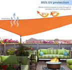 E&K Sunrise 5' x 5' x 5' Sun Shade Sail Triangle Canopy Shade Cover UV Block for Patio Backyard Garden Outdoor (Orange)