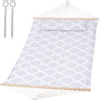 SUNCREAT Replacement Hammock for Stand, 475 lbs Capacity, Two Person Backyard Hammock for Outside, Gray Cloud
