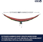ENO, Eagles Nest Outfitters DoubleNest Lightweight Camping Hammock, 1 to 2 Person, Special Edition Colors, ATC