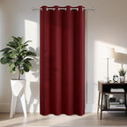Joydeco Blackout Door Curtain for Doorway Privacy 108 Inches Long, Grommet Closet Curtain for Open Closet, Room Divider for Bedroom Living Room (Burgundy Red, 52Wx108L, 1 Panel)