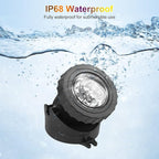 RGB Pond Lights with Timer, LED Underwater Submersible Colorful Landscape Spotlights, 98ft Remote Control IP68 Waterproof Fountain Lights for Fish Aquarium Tank Garden Yard Pool (Set of 3)
