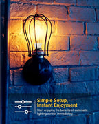 Sunco 6 Pack Dusk to Dawn LED Outdoor Light Bulb B11, Edison Filament Candelabra Bulbs for Porch Lighting, 500 LM, 5W (40W Equivalent), 4000K Cool White, E12 Base, Photocell Sensor UL