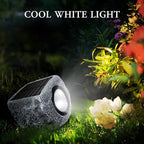Solar Rock Lights Outdoor 1 Pack, Bright Solar Spotlights Outdoor Waterproof, Wireless LED Rock Lights, Auto On/Off Landscape Spotlights Walkway Solar Lights for Outside Yard Patio Pathway Flowerbed
