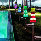 Lighthouse Outdoor Solar Lights, 2 Packs Outdoor Waterproof, Solar Trail Lights Decor Your Garden Lighthouse, Flower beds, Patio Lights walkways Garden Decor for Outside